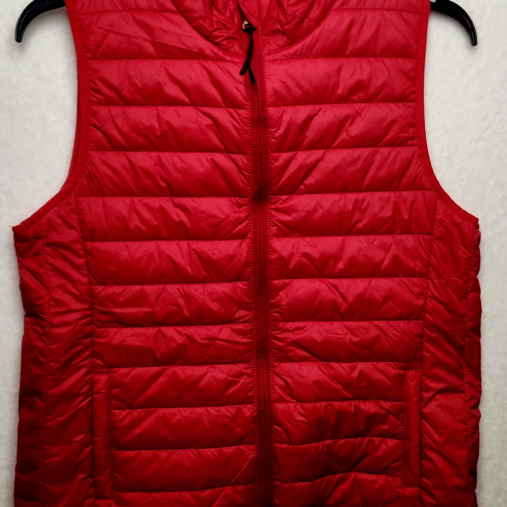 Women's Red Quilted Vest
